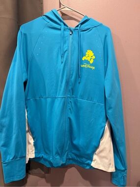 RunDisney Blue Hooded Zip Jacket with Minnie Mouse